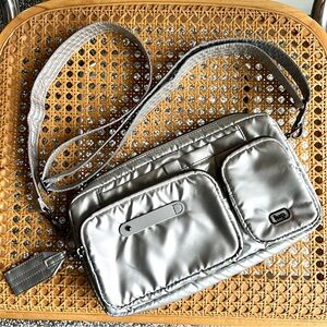 NWOT Lug Switcheroo Crossbody Silver Bag